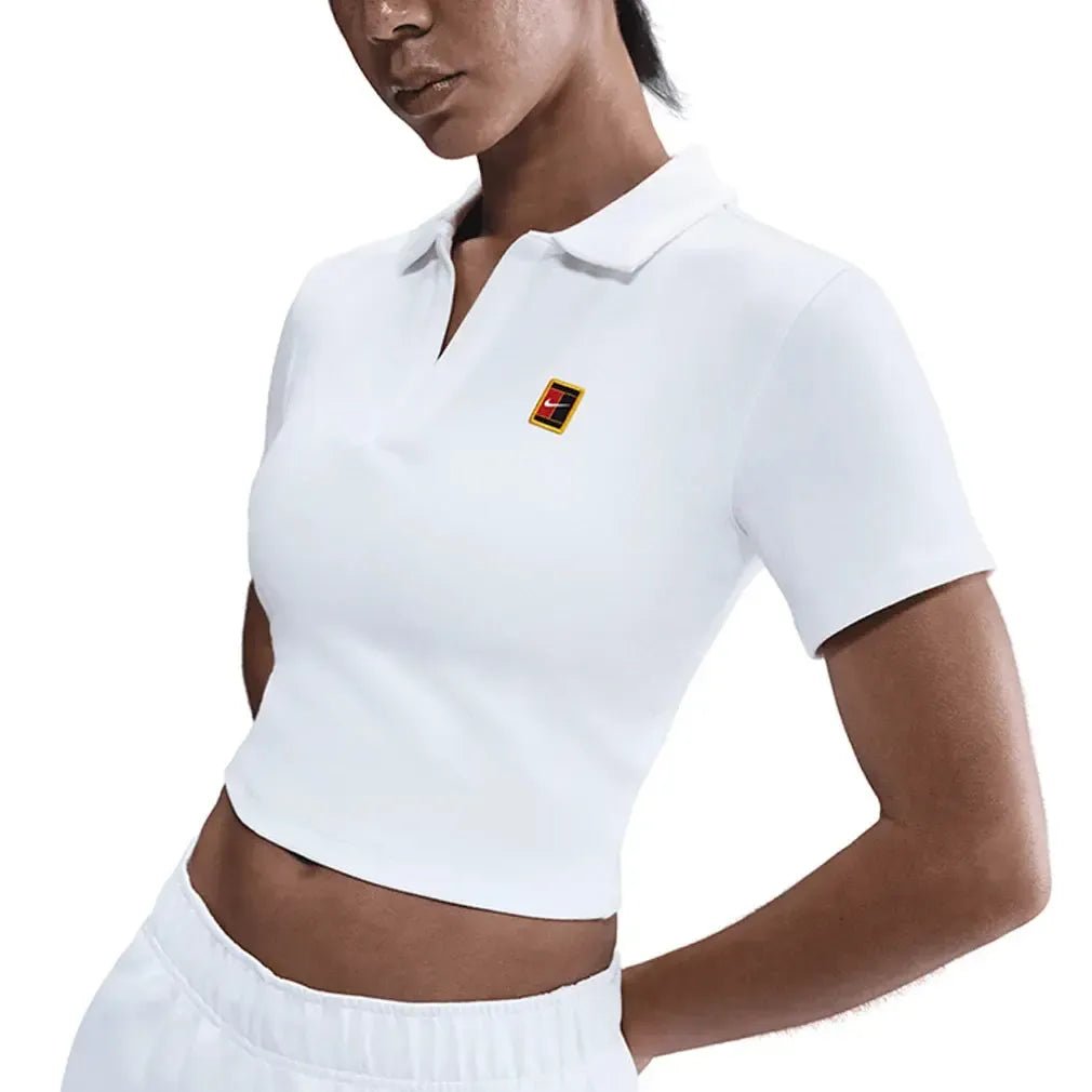 Women's Court Heritage Short - Sleeve Cropped Tennis PoloTienda Tennis