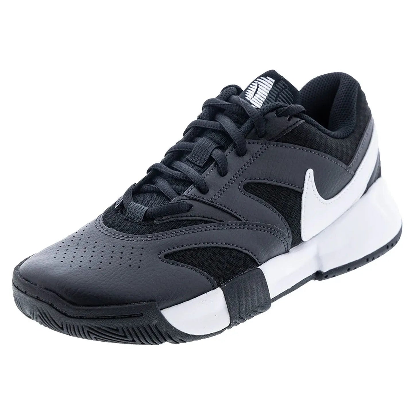 Women's Court Lite 4 Tennis Shoes Black and WhiteTienda Tennis