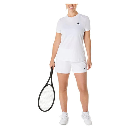 Women's Court Short Sleeve Tennis Top Brilliant WhiteTienda Tennis