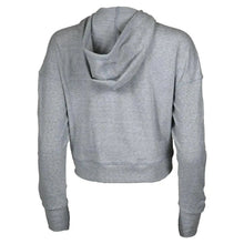Womens Cropped Fleece Hoodie Glacier GrayTienda Tennis