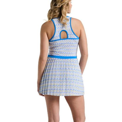 Women's Cut Out Tennis Dress with Pleats Bright WhiteTienda Tennis