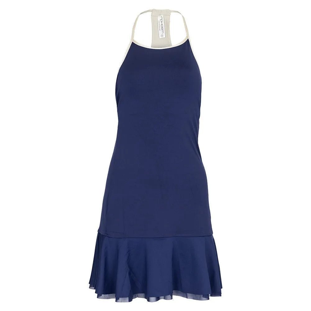 Women's Devon Tennis Dress Ink and Silver SandTienda Tennis
