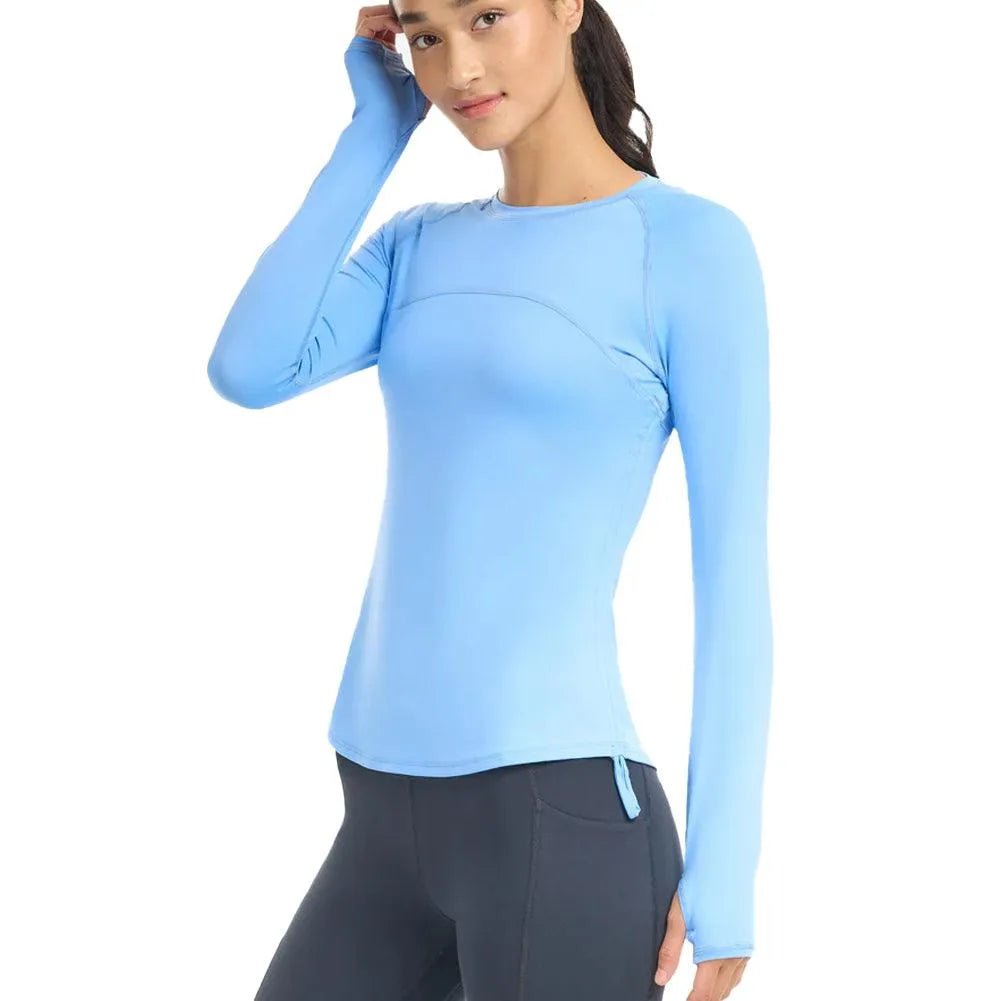 Women's Drawstring Long Sleeve Tennis CrewTienda Tennis