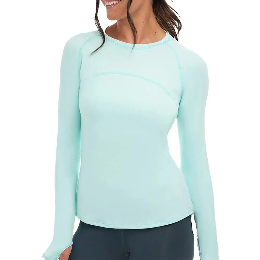 Women's Drawstring Long Sleeve Tennis CrewTienda Tennis
