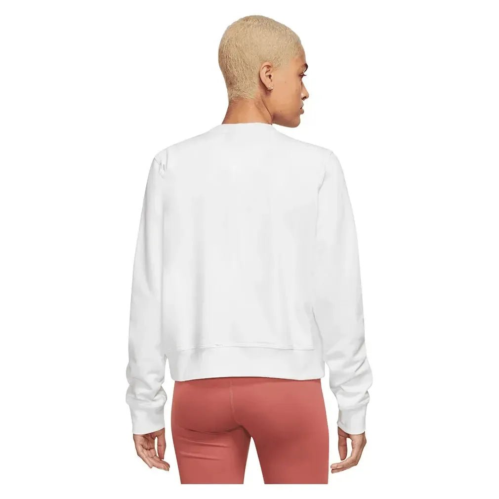 Women's Dri - Fit One Crew - Neck French Terry Sweatshirt WhiteTienda Tennis