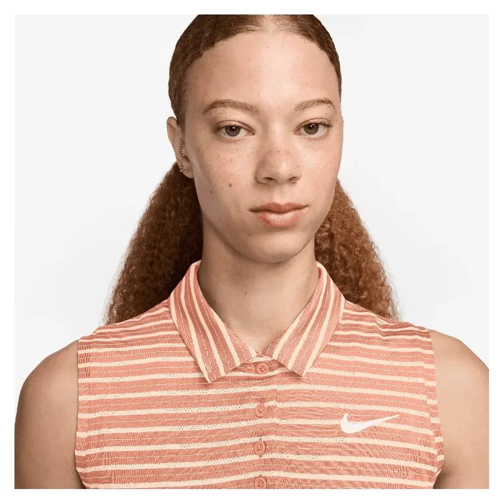 Women's Dri - Fit Victory Sleeveless Striped Tennis PoloTienda Tennis