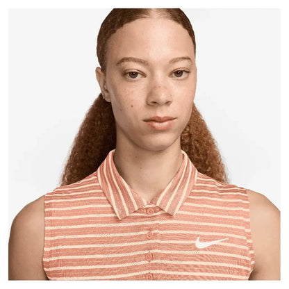 Women's Dri - Fit Victory Sleeveless Striped Tennis PoloTienda Tennis