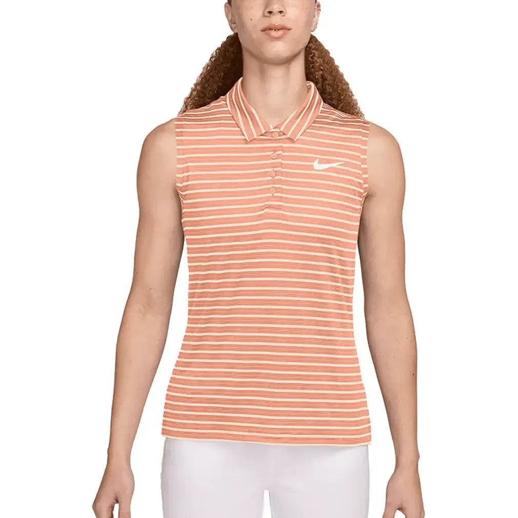 Women's Dri - Fit Victory Sleeveless Striped Tennis PoloTienda Tennis