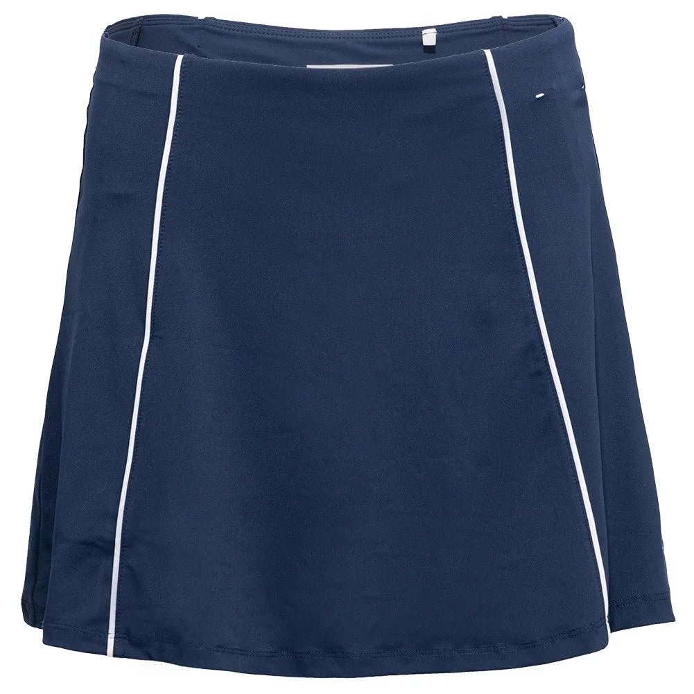Women's Essentials Colorblock Flounce 15 Inch Tennis Skort Black IrisTienda Tennis