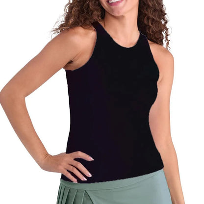 Women's Foundation Hi - Neck Tennis Tank OnyxTienda Tennis