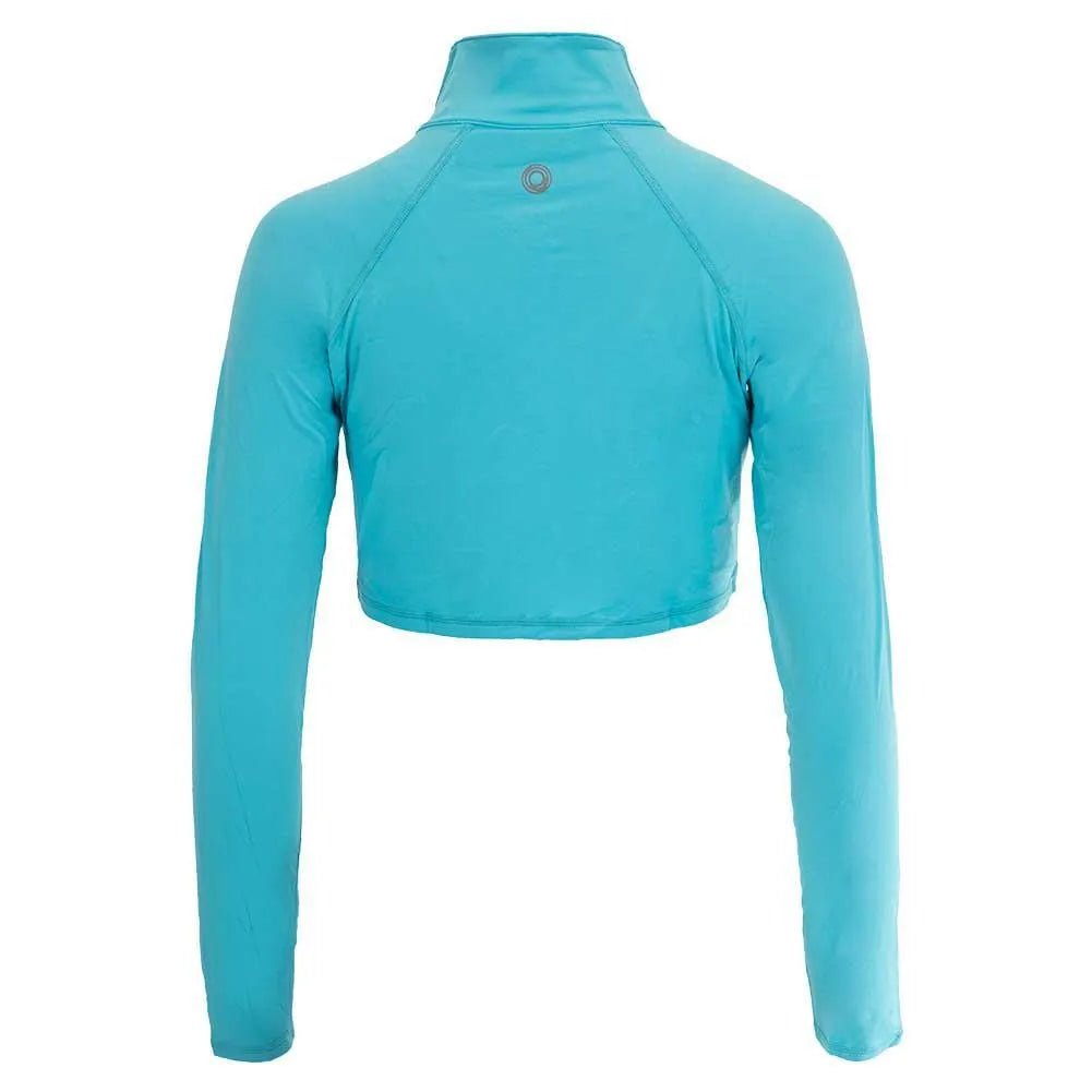 Women's Full Zip Tennis Crop TopTienda Tennis