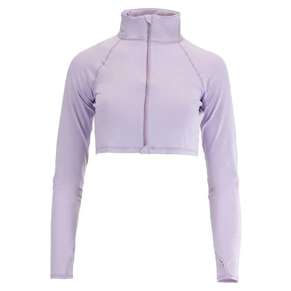 Women's Full Zip Tennis Crop TopTienda Tennis