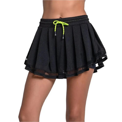 Women's High Waist Real Tulle Tennis SkortTienda Tennis