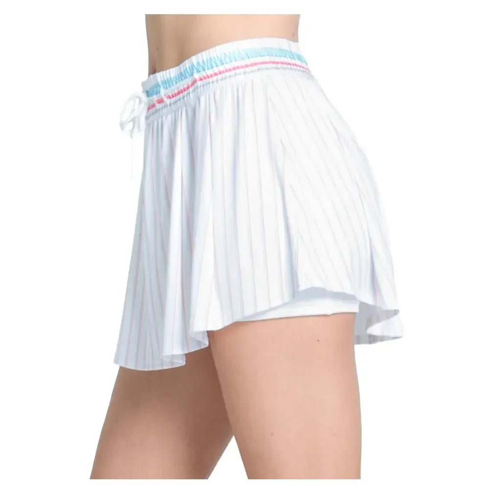 Women's High Waist Retro 13.5 Inch Tennis Skort WhiteTienda Tennis