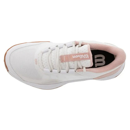 Womens Intrigue Tour Clay Tennis Shoes White and Cameo RoseTienda Tennis