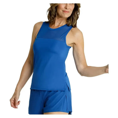 Women's Jaedyn Pickleball Tank with Bra Monaco BlueTienda Tennis