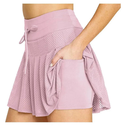 Women's Kelli 14.5 Inch Pleated Pickleball Skort Lavender MistTienda Tennis