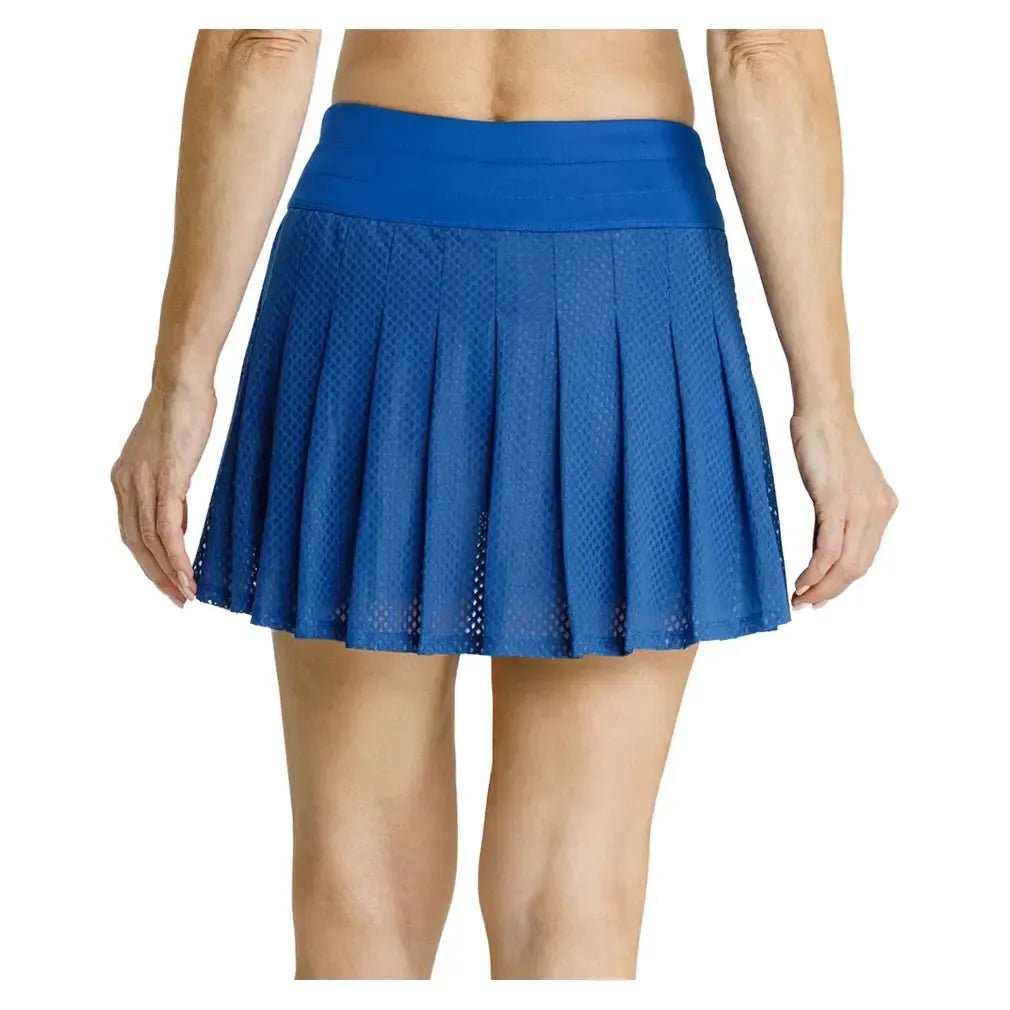 Women's Kelli 14.5 Inch Pleated Pickleball Skort Monaco BlueTienda Tennis