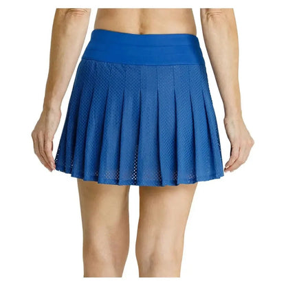 Women's Kelli 14.5 Inch Pleated Pickleball Skort Monaco BlueTienda Tennis