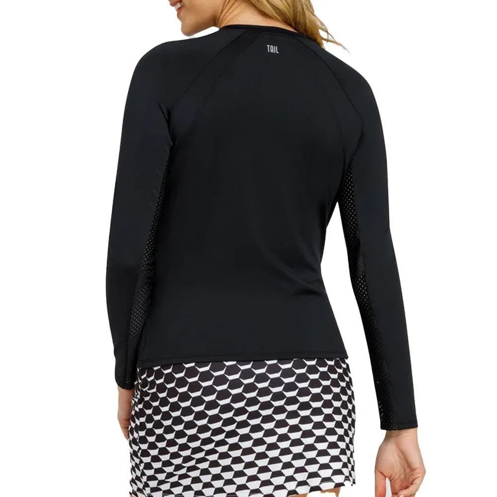 Women's Legend Long Sleeve Tennis Raglan OnyxTienda Tennis