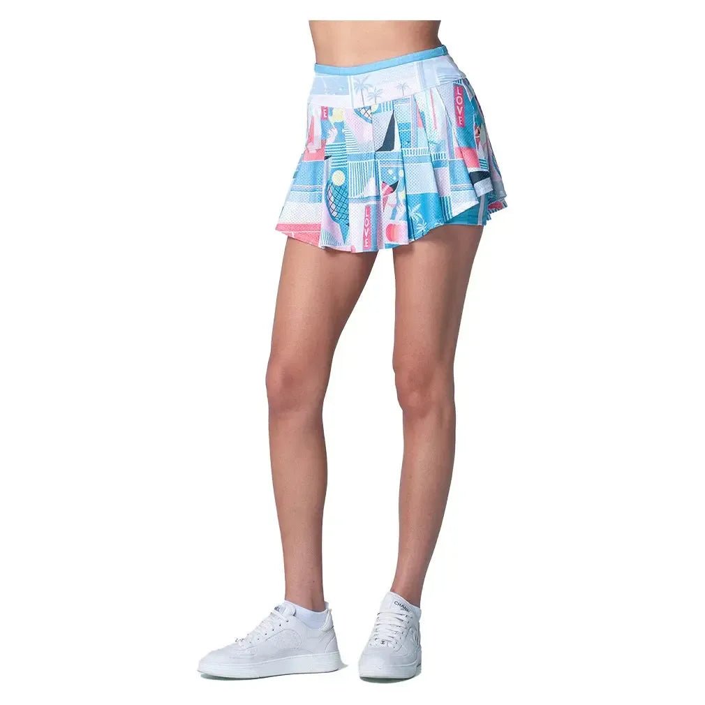 Women's Linen Intuition Tennis Skort PeriwinkleTienda Tennis