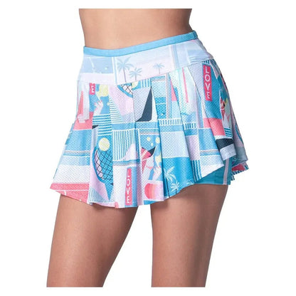 Women's Linen Intuition Tennis Skort PeriwinkleTienda Tennis