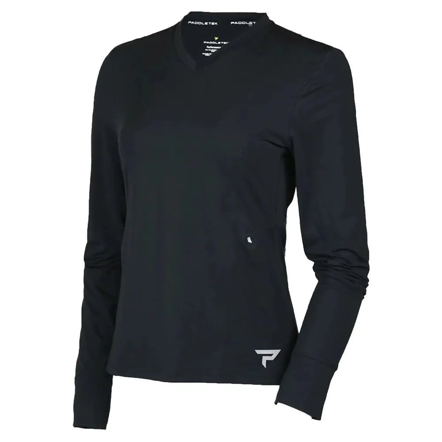 Womens Long Sleeve Performance Top BlackTienda Tennis
