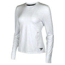 Womens Long Sleeve Performance Top White and BlackTienda Tennis