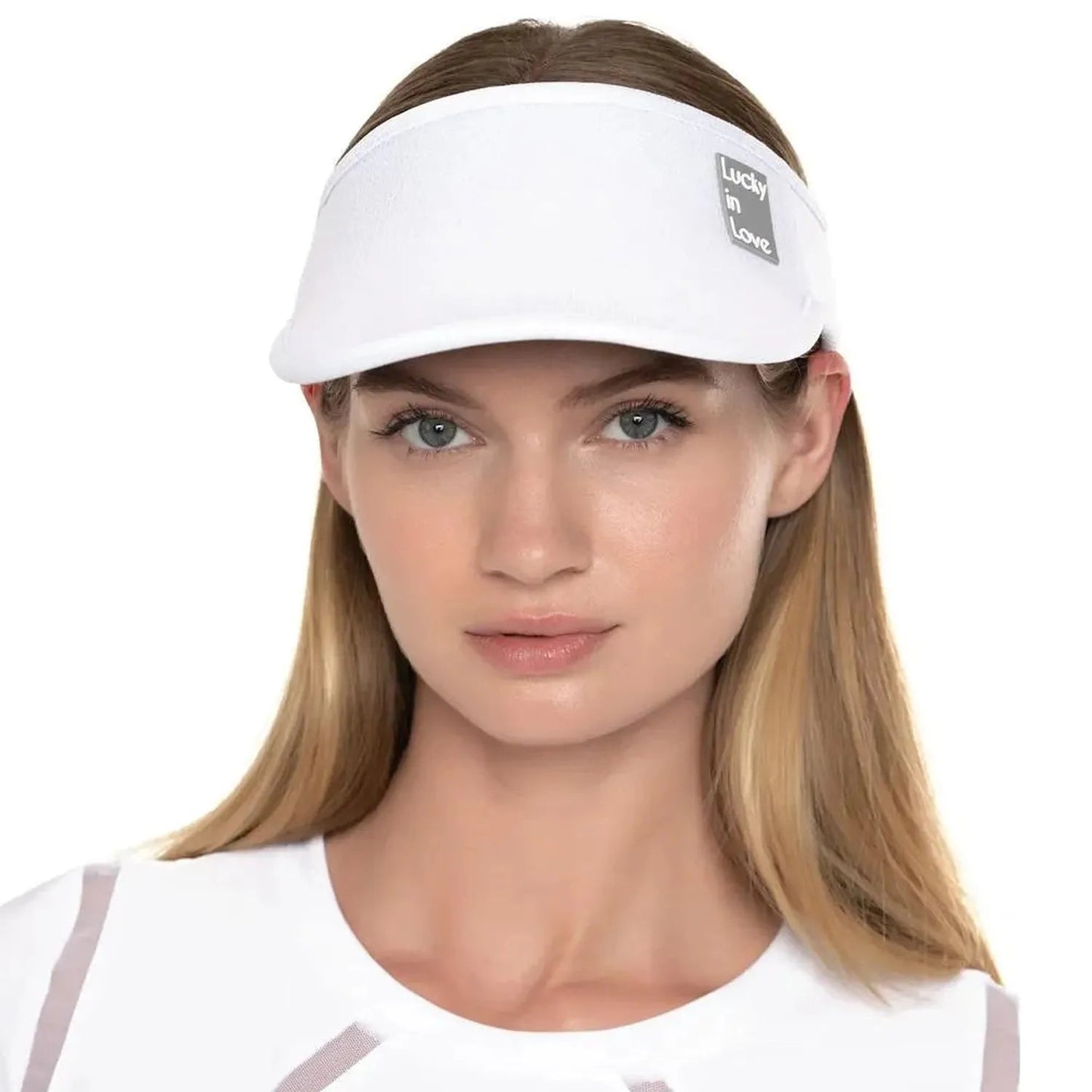 Women's Lucky Logo Stretch Tennis VisorTienda Tennis