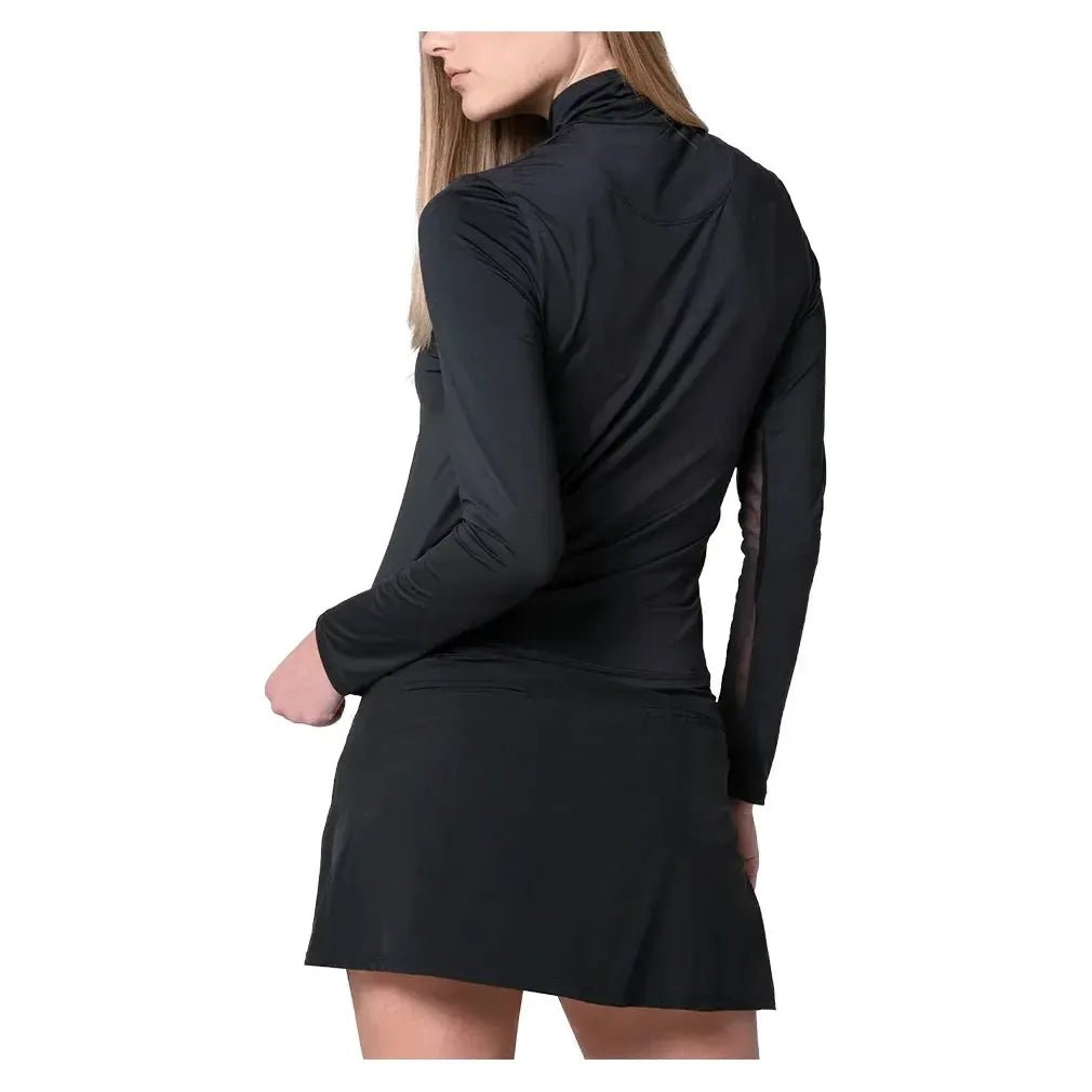 Women's LUV Free Play Zip Long Sleeve Tennis Top BlackTienda Tennis