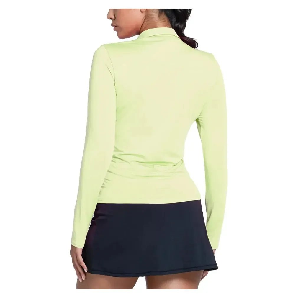 Women's LUV Free Play Zip Long Sleeve Tennis Top Lemon FrostTienda Tennis