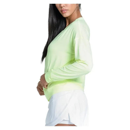 Women's LUV Hype Long Sleeve Tennis Top Lemon FrostTienda Tennis