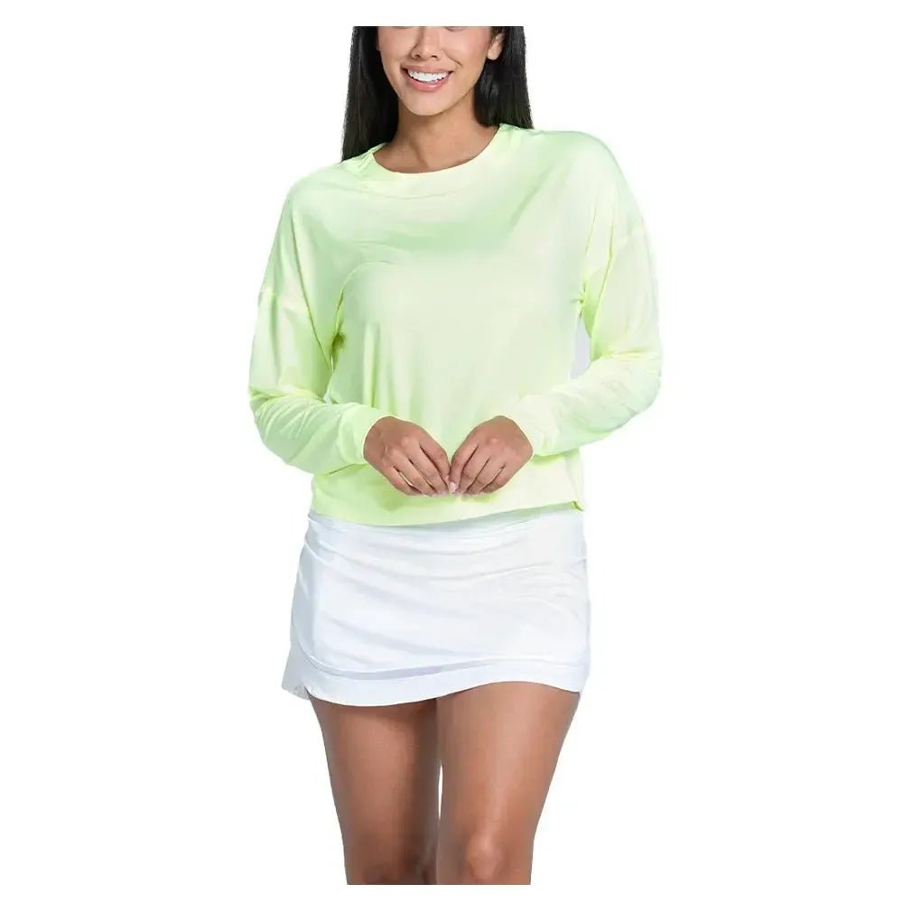 Women's LUV Hype Long Sleeve Tennis Top Lemon FrostTienda Tennis