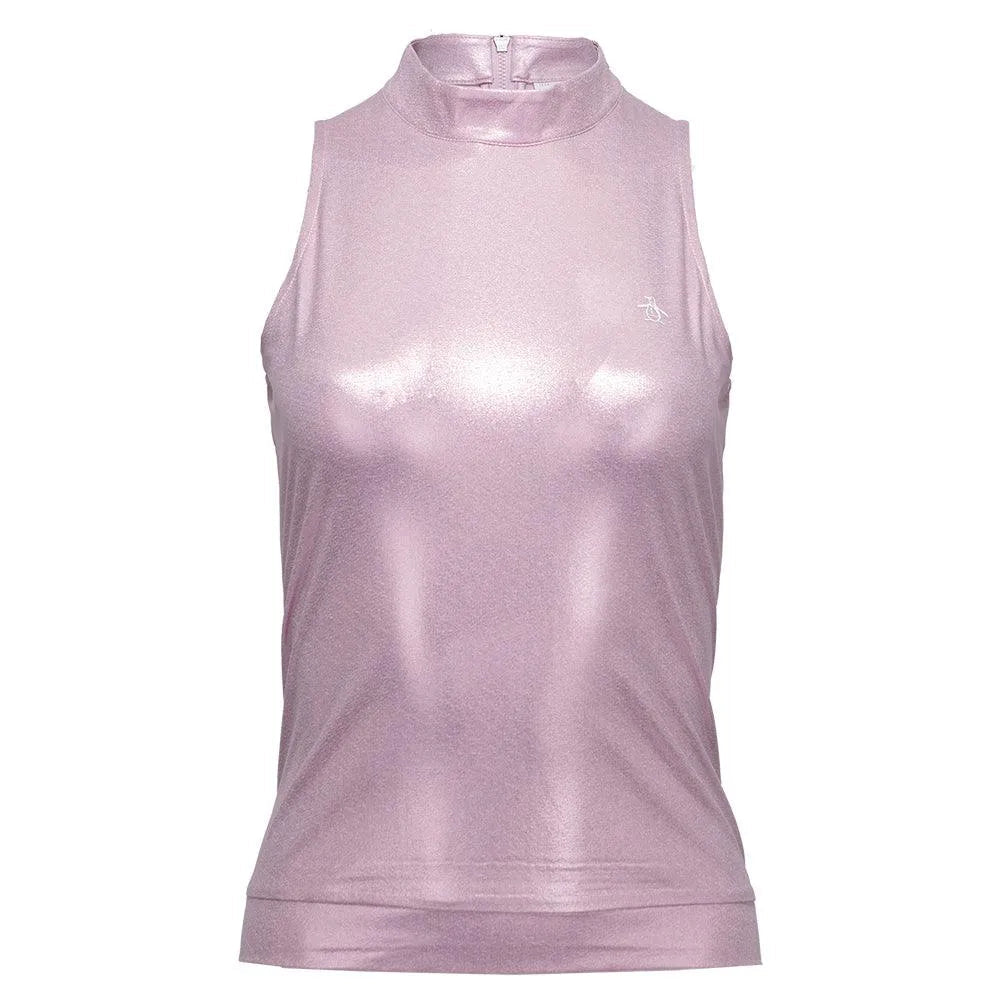 Women's Metallic Tennis Tank Charm PinkTienda Tennis