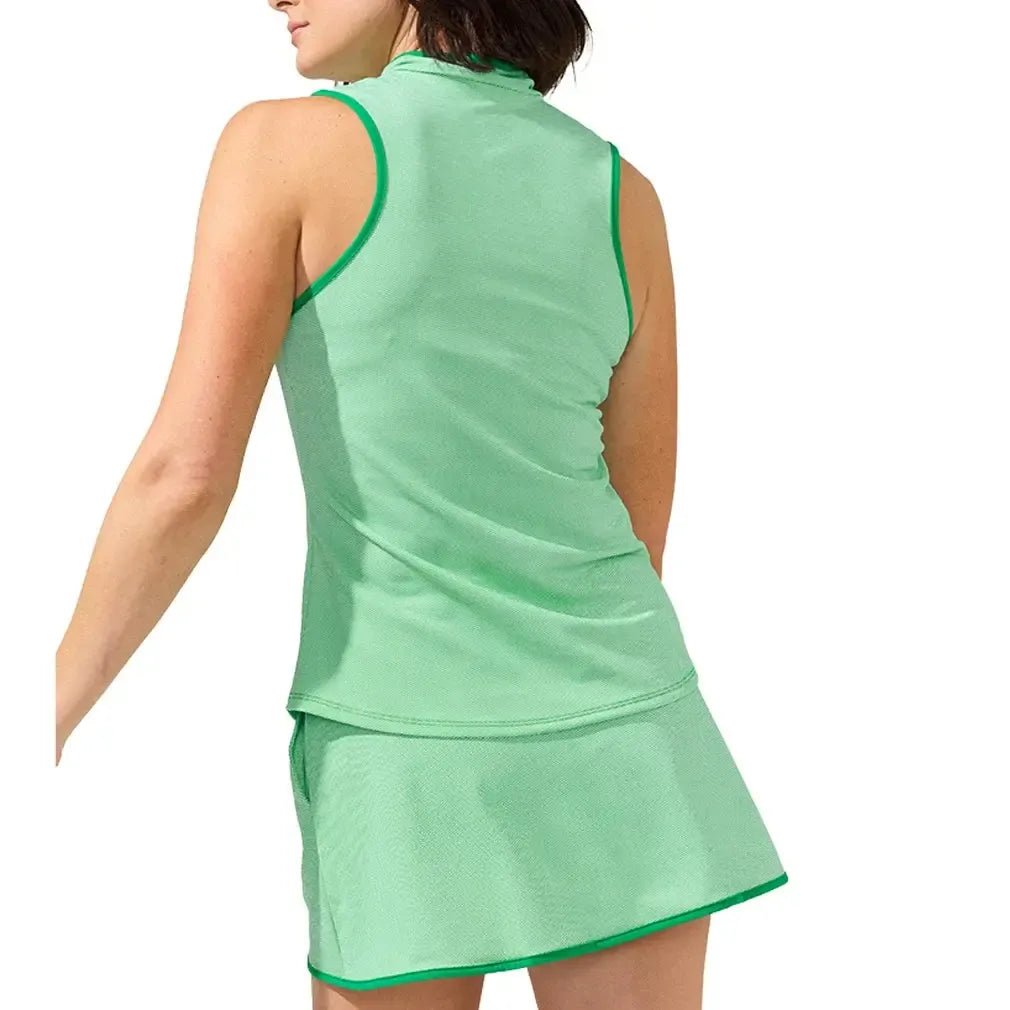 Women's Mock Neck Tennis Tank Geo WaveTienda Tennis