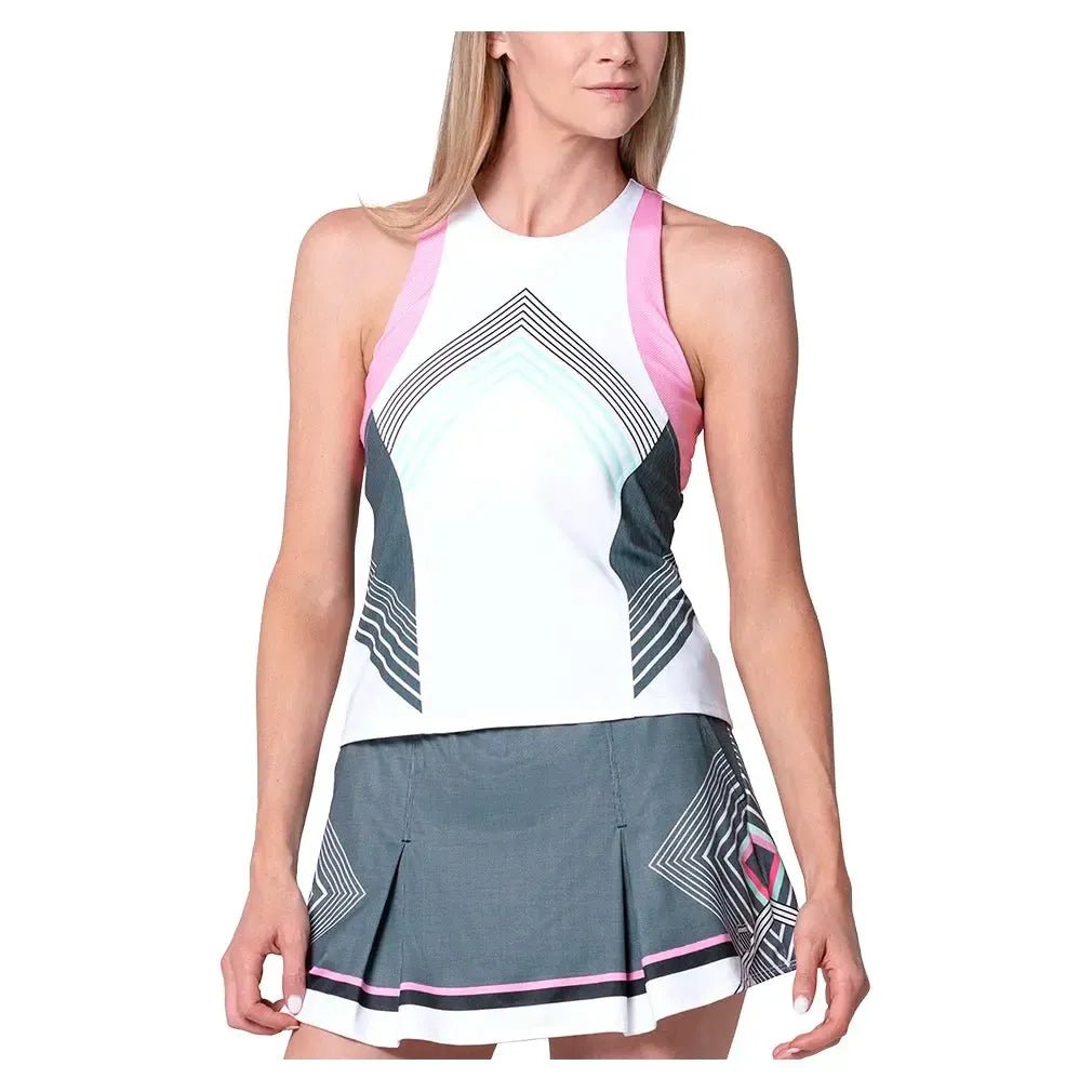 Women's Motion Tennis Tank Techno PinkTienda Tennis