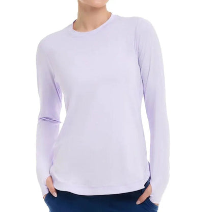 Women's Relaxed Scallop Long Sleeve Tennis TopTienda Tennis