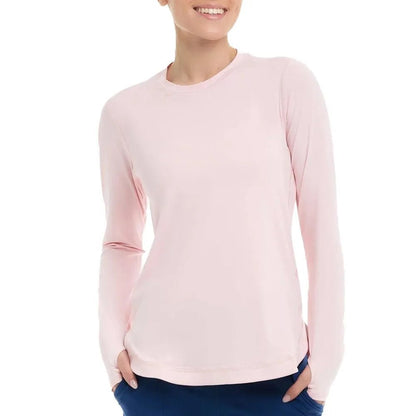 Women's Relaxed Scallop Long Sleeve Tennis TopTienda Tennis