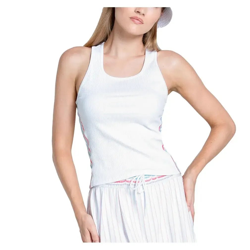 Women's Revival Rib Tennis Tank WhiteTienda Tennis