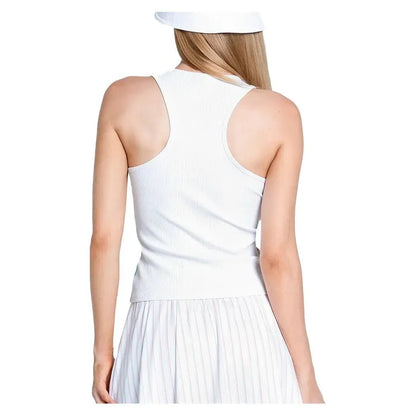Women's Revival Rib Tennis Tank WhiteTienda Tennis