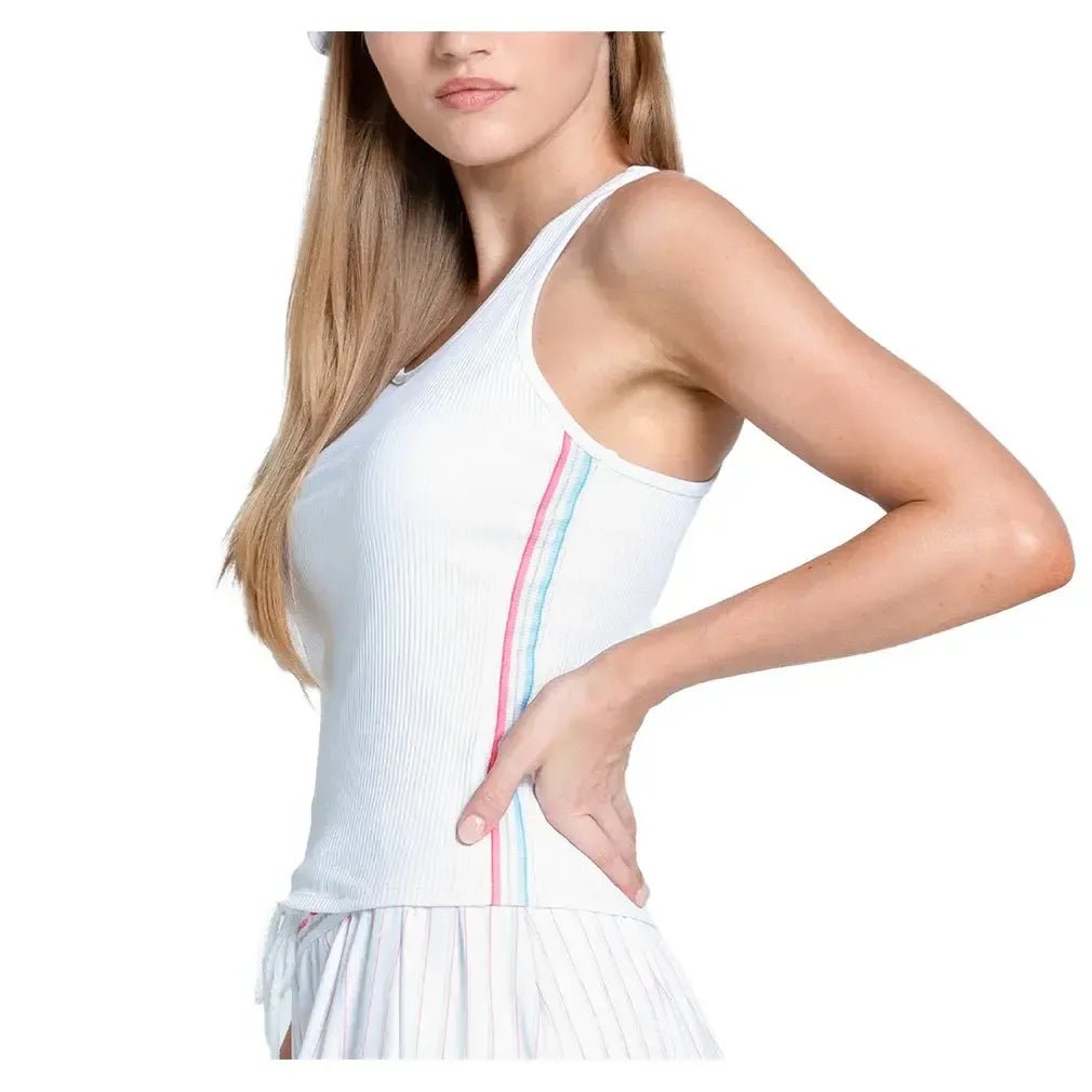 Women's Revival Rib Tennis Tank WhiteTienda Tennis