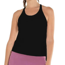 Women's Rib Tennis Tank with Bra BlackTienda Tennis