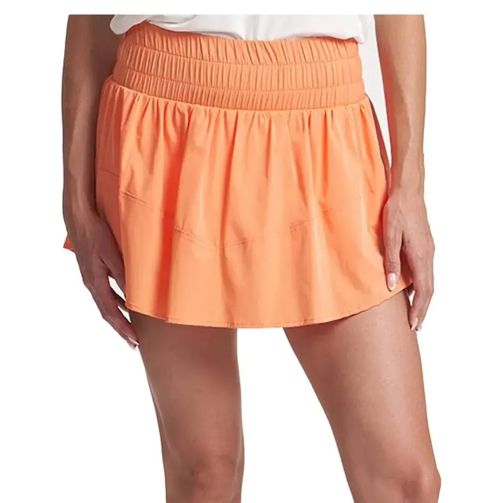 Women's Smocked Waist Tiered Tennis SkortTienda Tennis