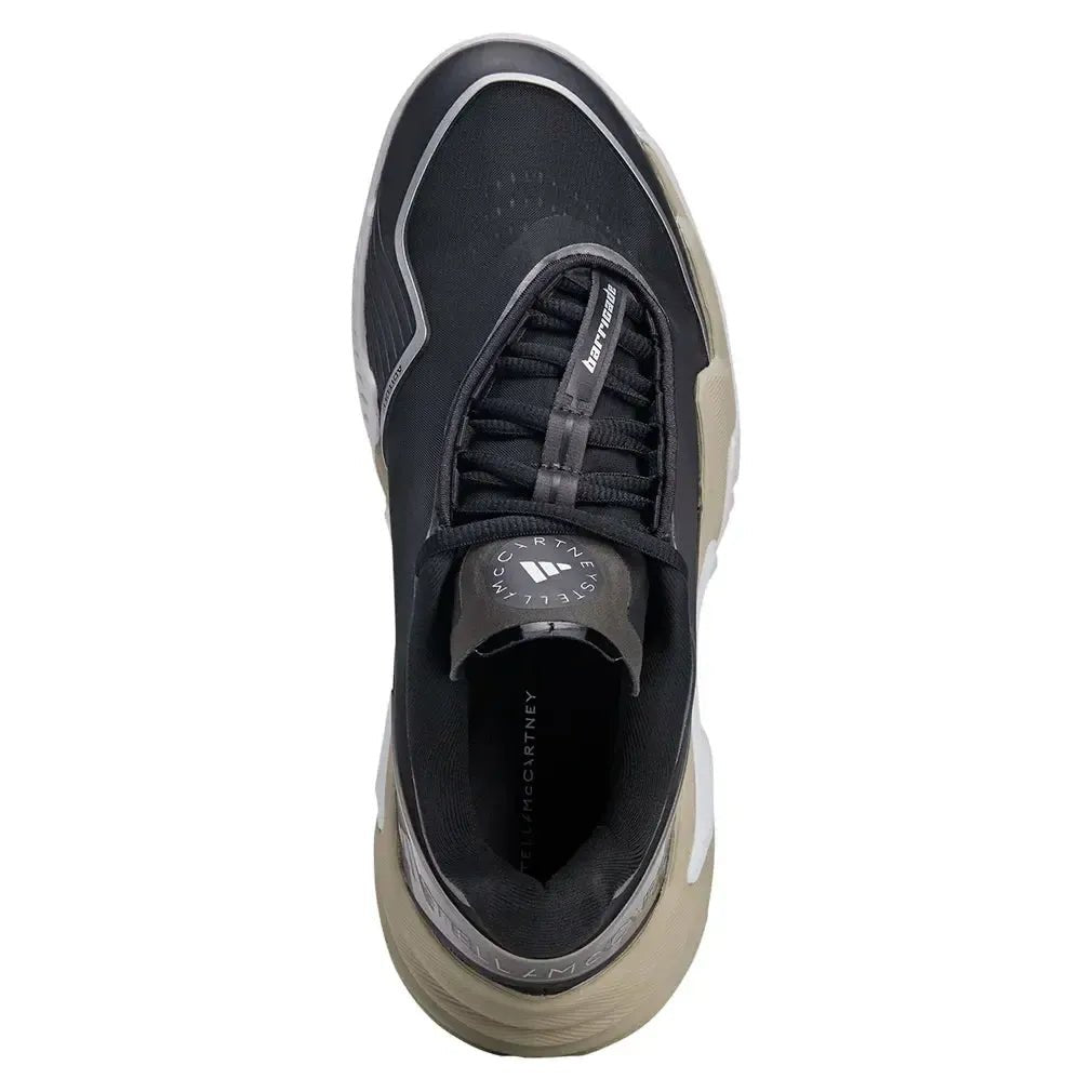 Women's Stella McCartney Barricade Tennis Shoes Core Black and Silver MetallicTienda Tennis