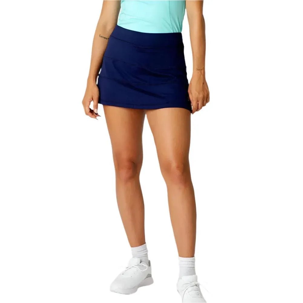 Women's UV Colors 14 Inch Tennis Skort NavyTienda Tennis