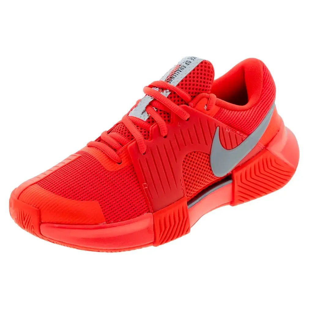 Women's Zoom GP Challenge 1 PRM New York Tennis Shoes Bright Crimson and Metallic SilverTienda Tennis