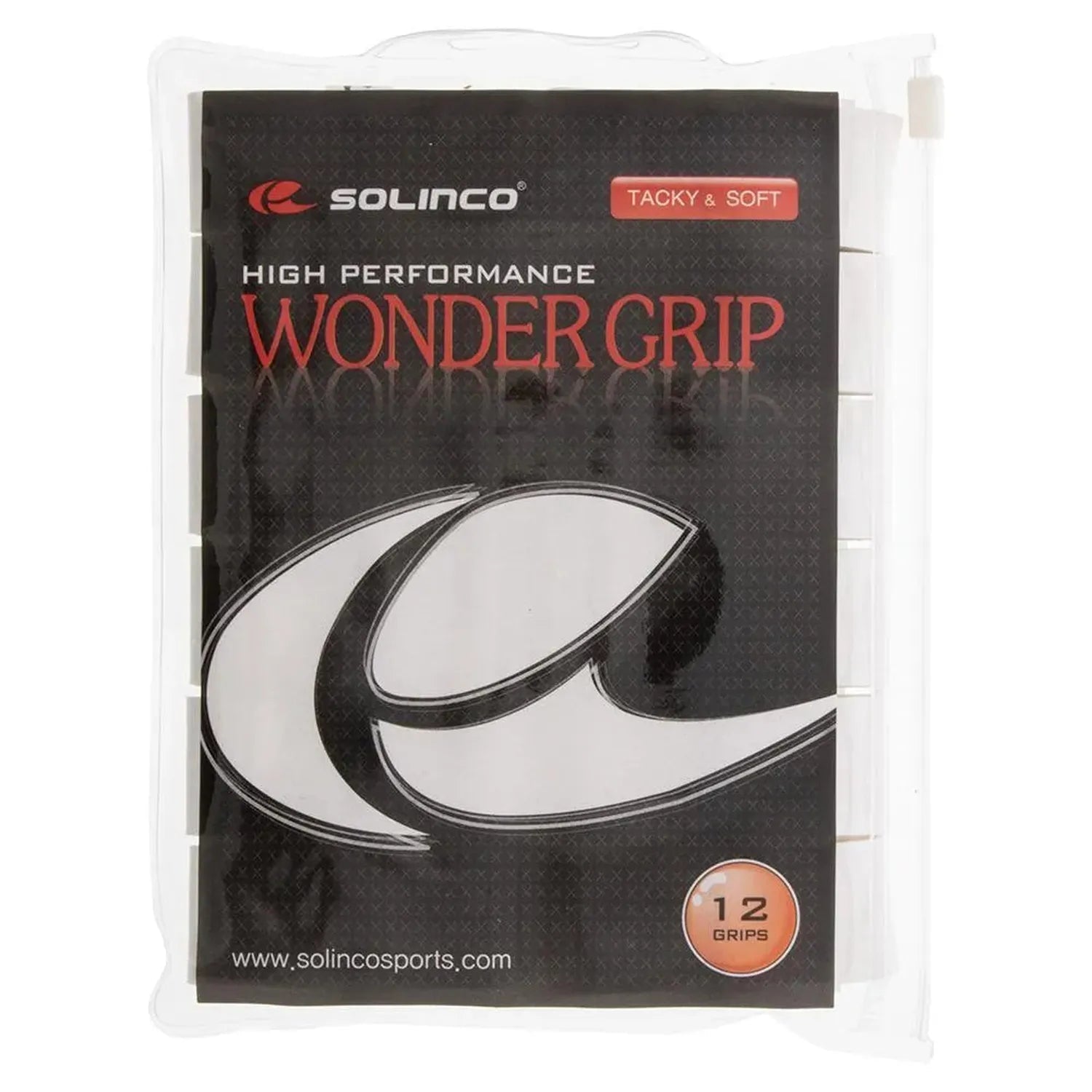Wonder Tacky Tennis Over Grip White 12 PackTienda Tennis