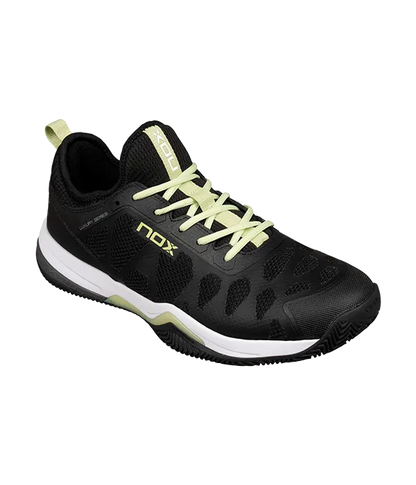 Padel Shoes NOX NERBO Black/Soft Lime